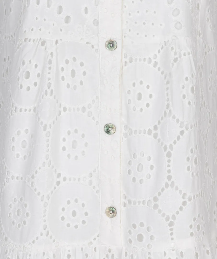 Sleeveless Eyelet Dress