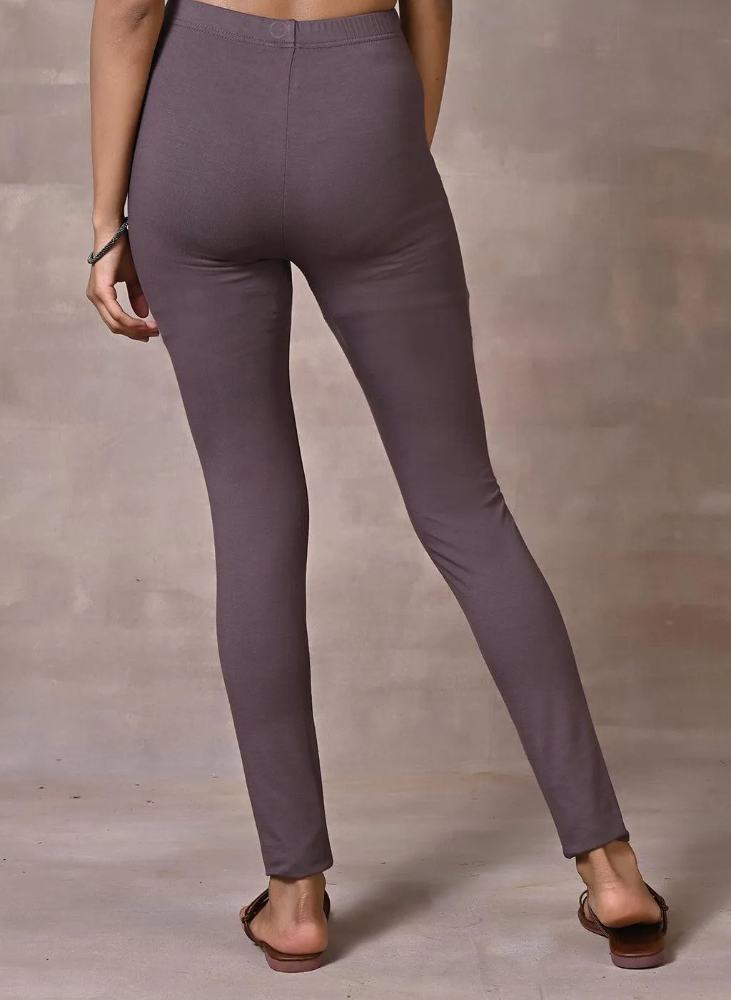 Sofia Ash Grey Skinny Fit Leggings for Women