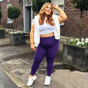 Squat Proof Short Leggings - Suffragette Purple