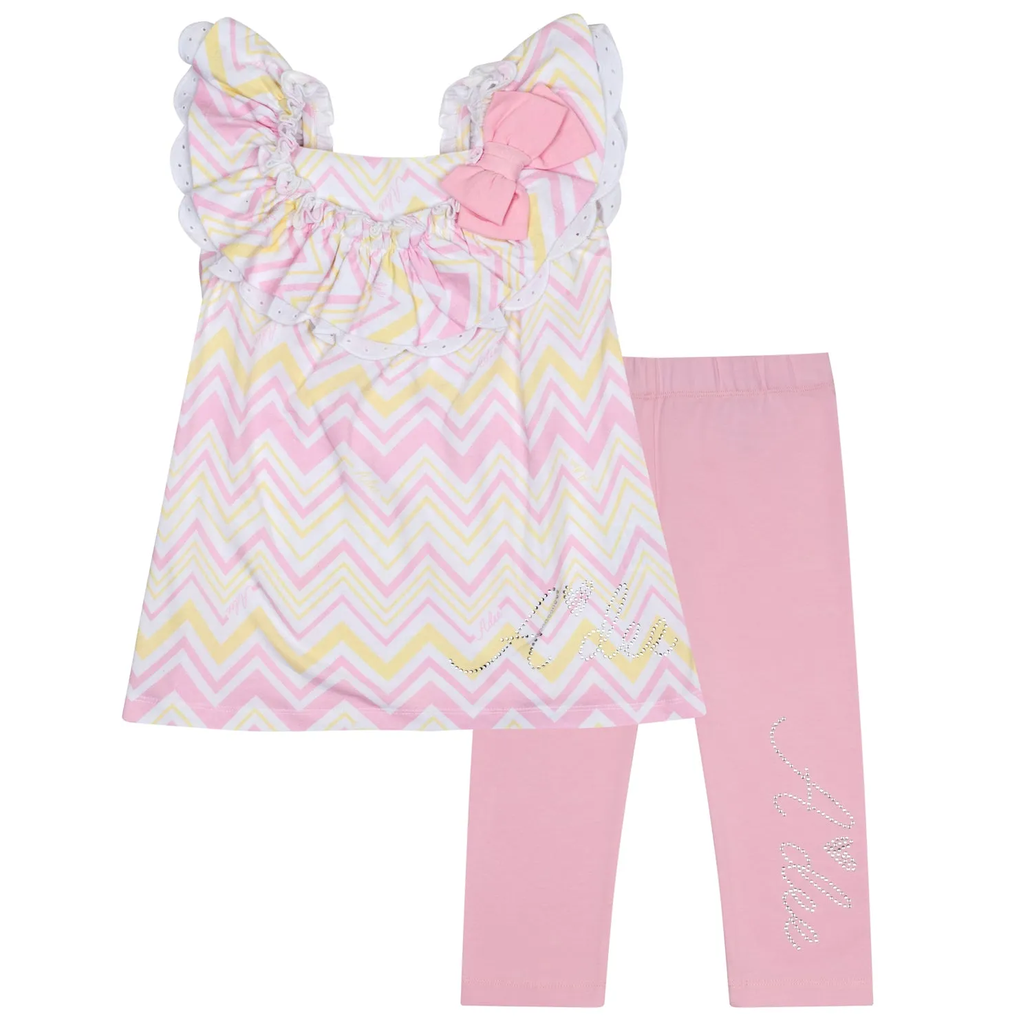 SS24 A Dee Girls Lucia Chevron Chic Leggings Set