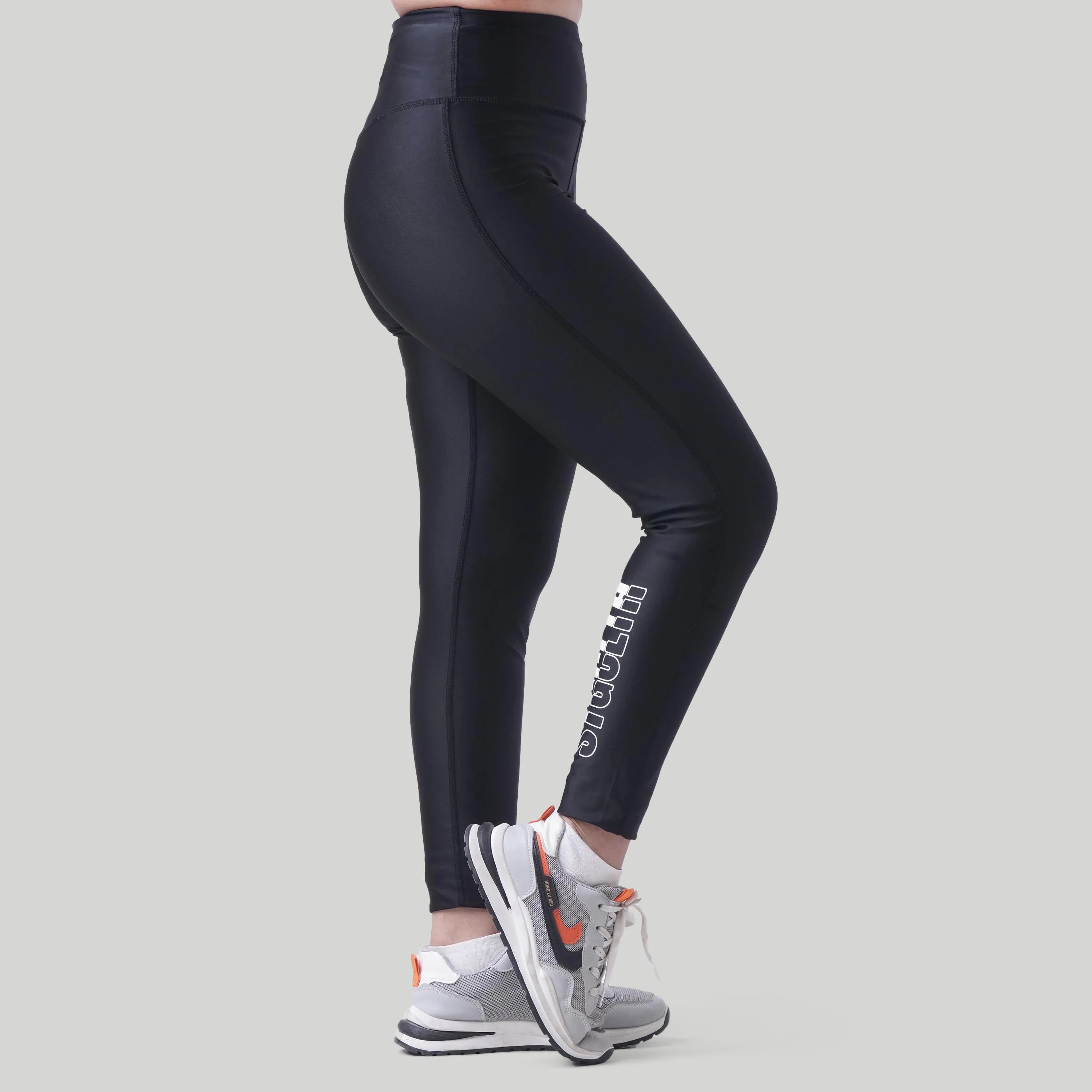 Stag Women Slash Dri-Fit Leggings (Black)