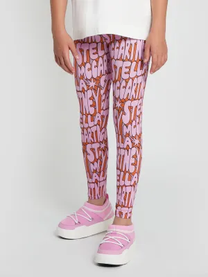 Stella McCartney Girls Logo Leggings in Pink