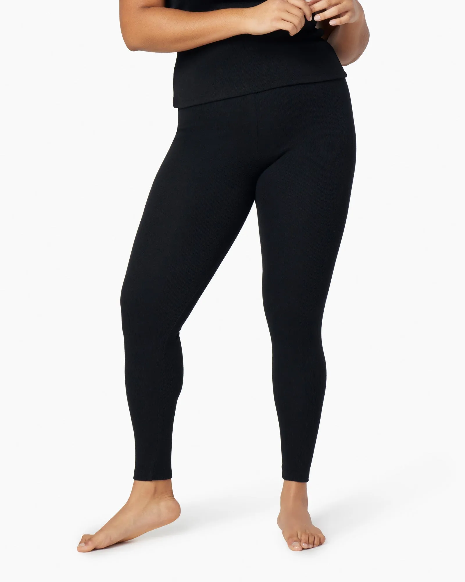 Super Rib Legging - Black