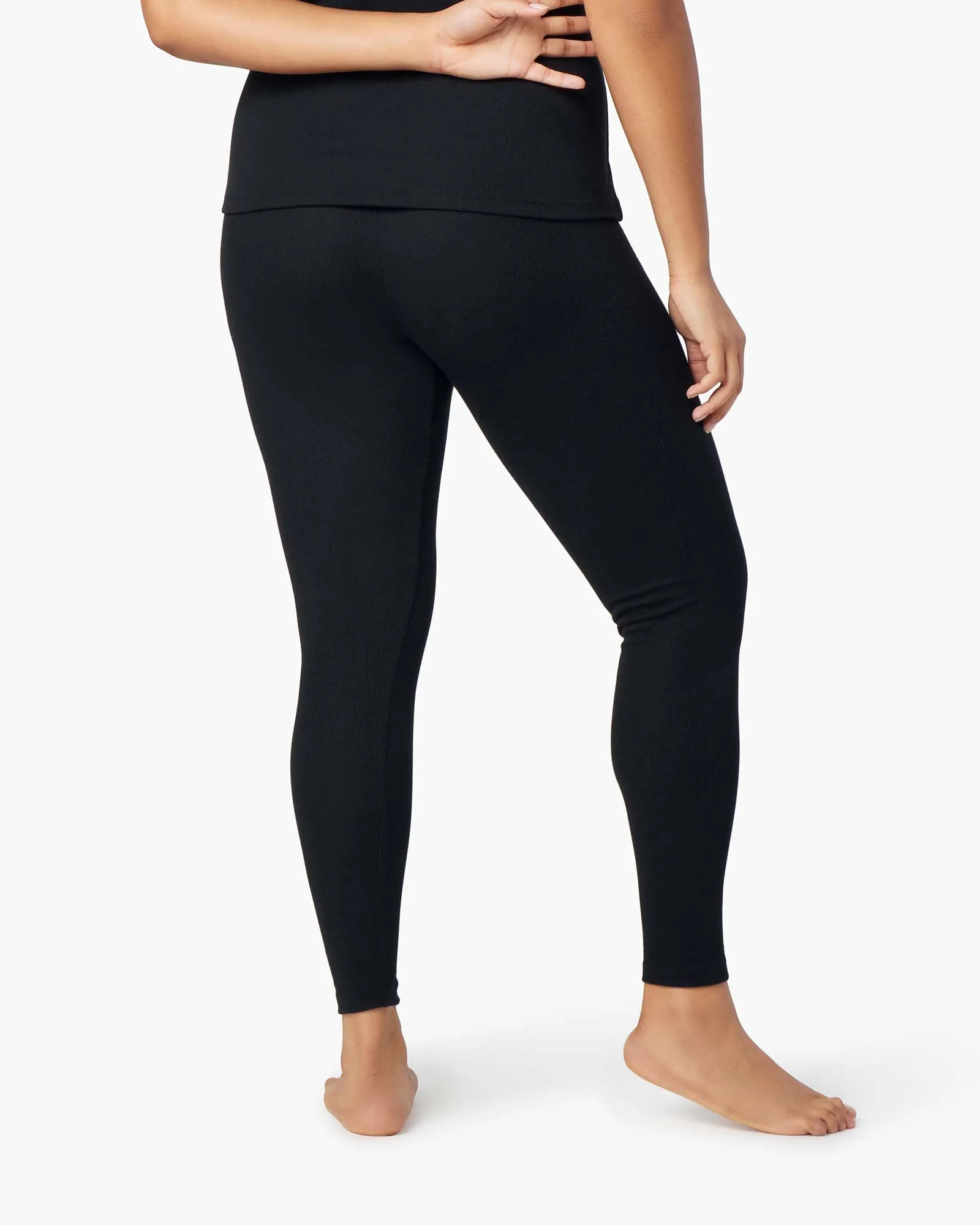 Super Rib Legging - Black