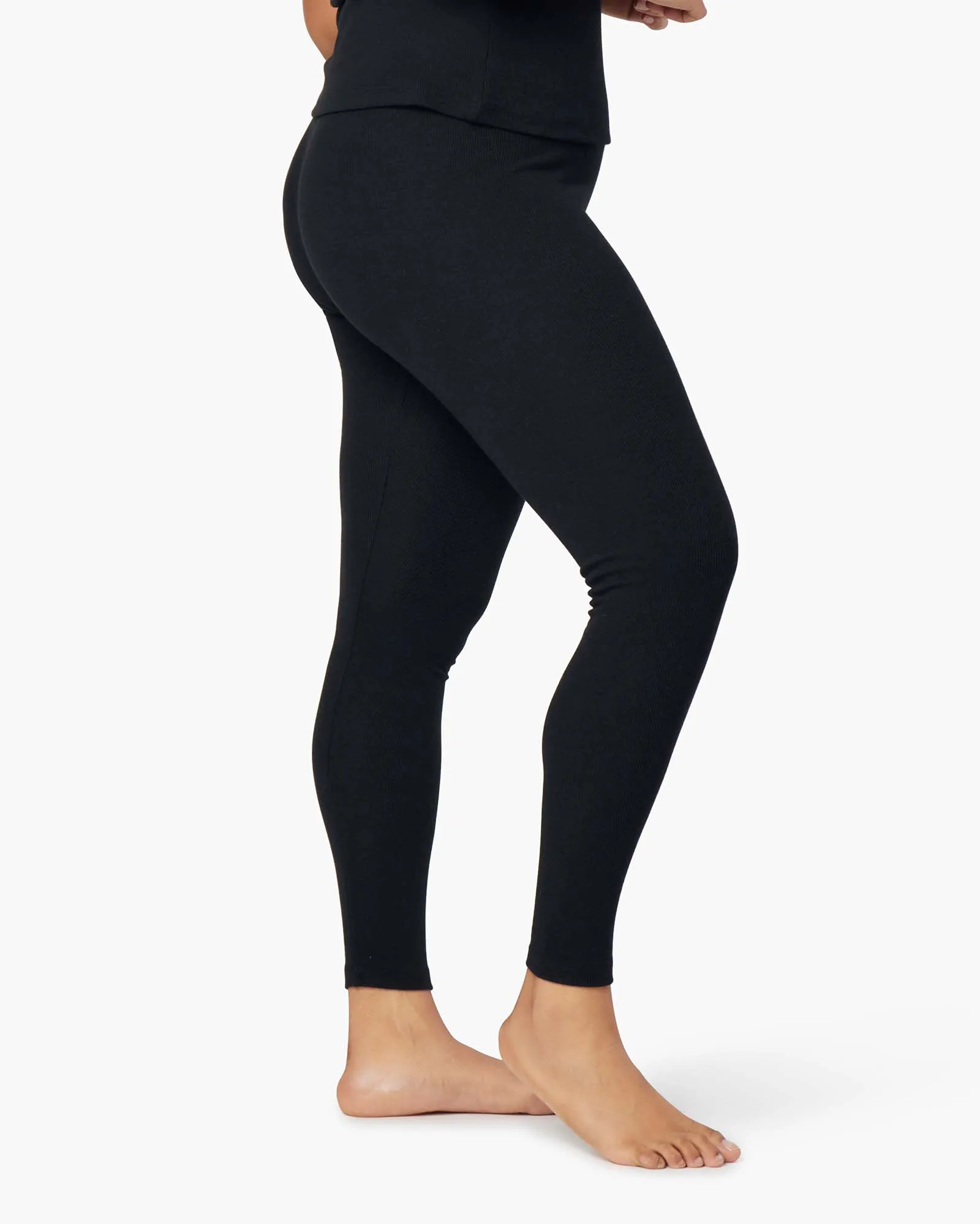 Super Rib Legging - Black