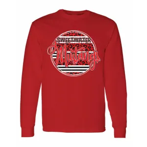 Sweetwater Mustangs - Animal Print Stripe Circle Long Sleeve T-Shirt