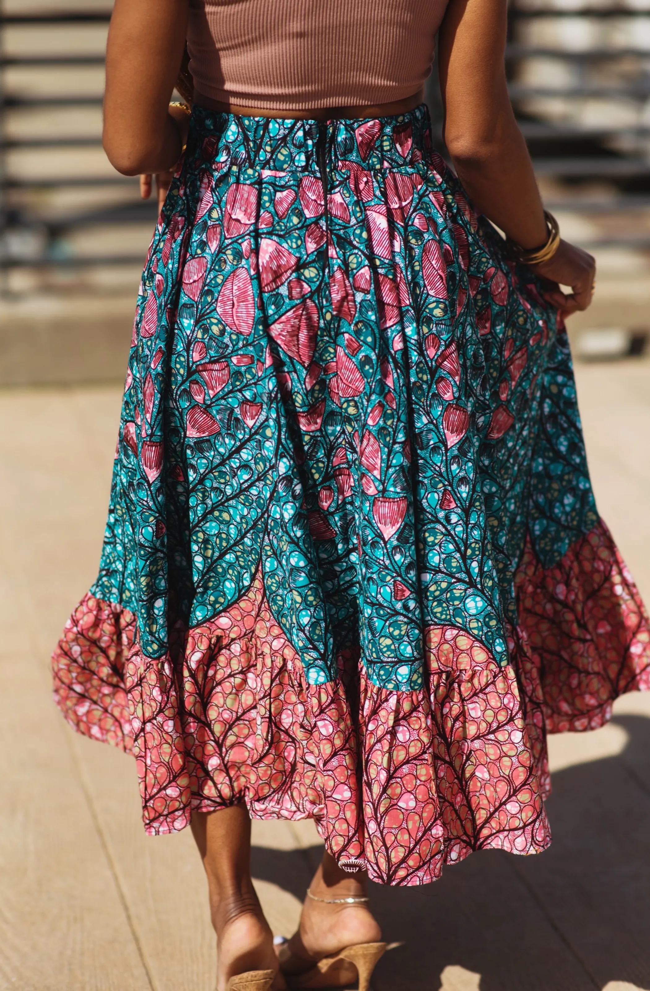 Tea Length Circle Skirt - Kessie