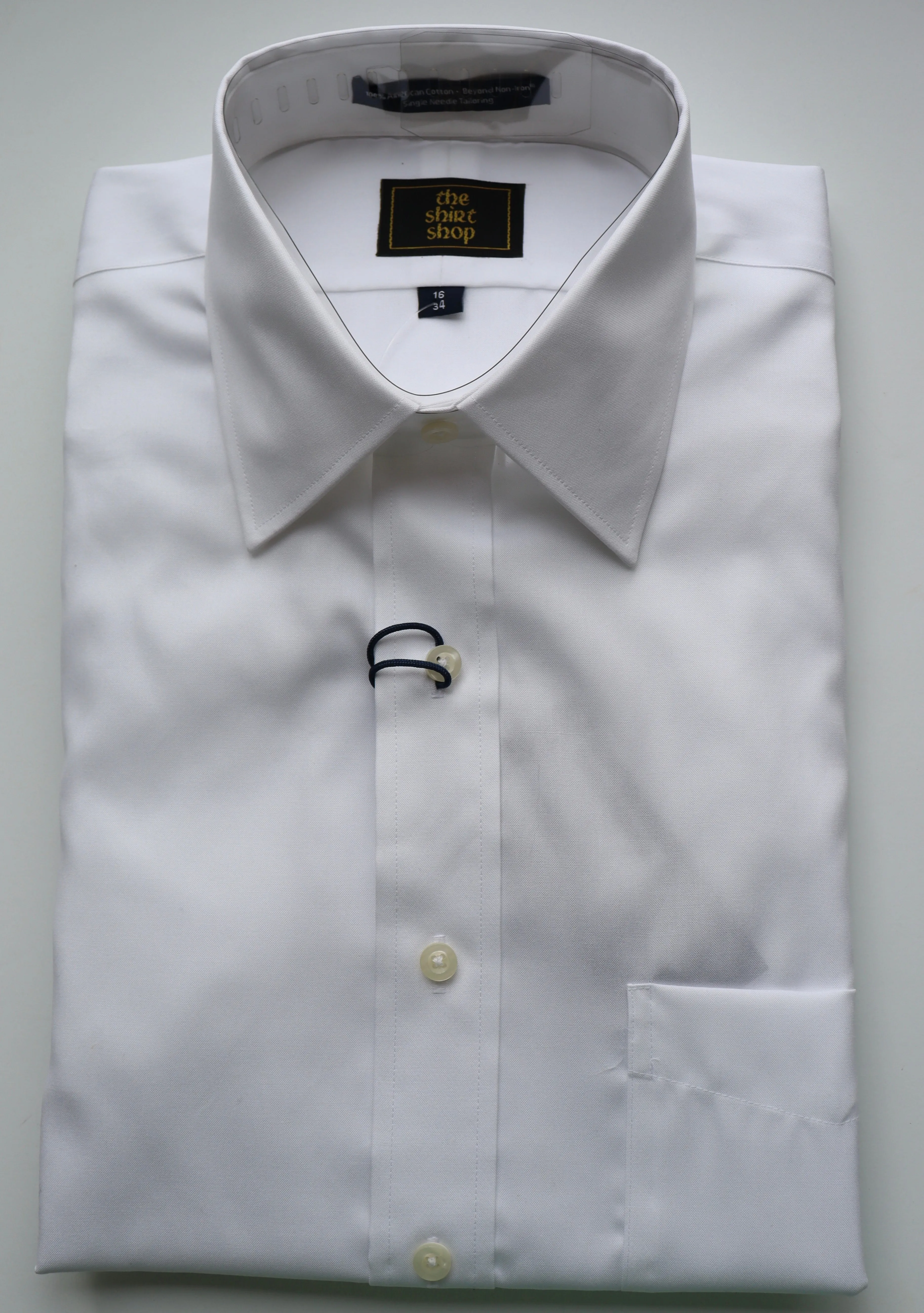 The Shirt Shop Dress Shirt - White Spread (Average Sleeve Length)