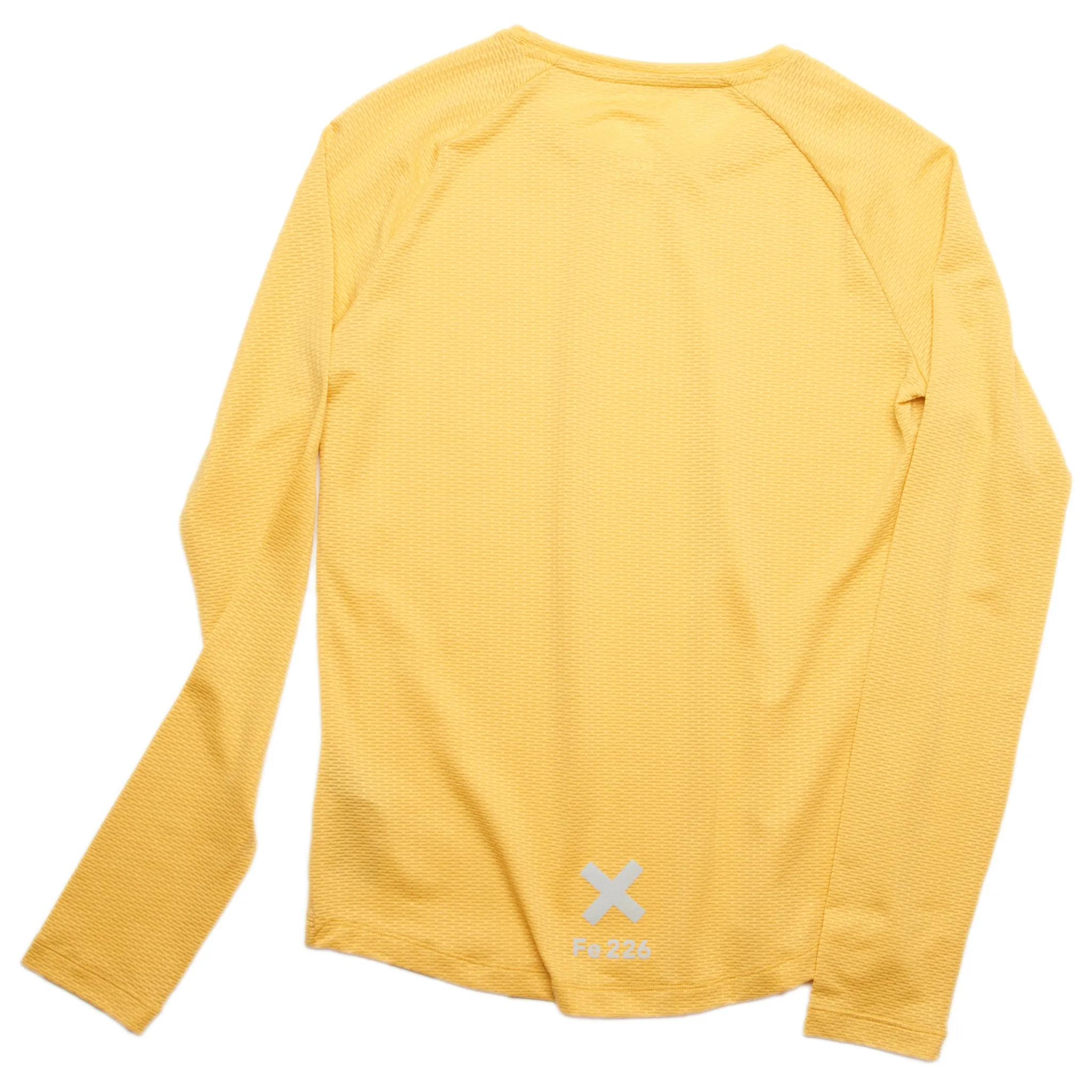 The Women's Long Sleeve Running Shirt - Sulphur Yellow | Fe226 - Left in L and XL