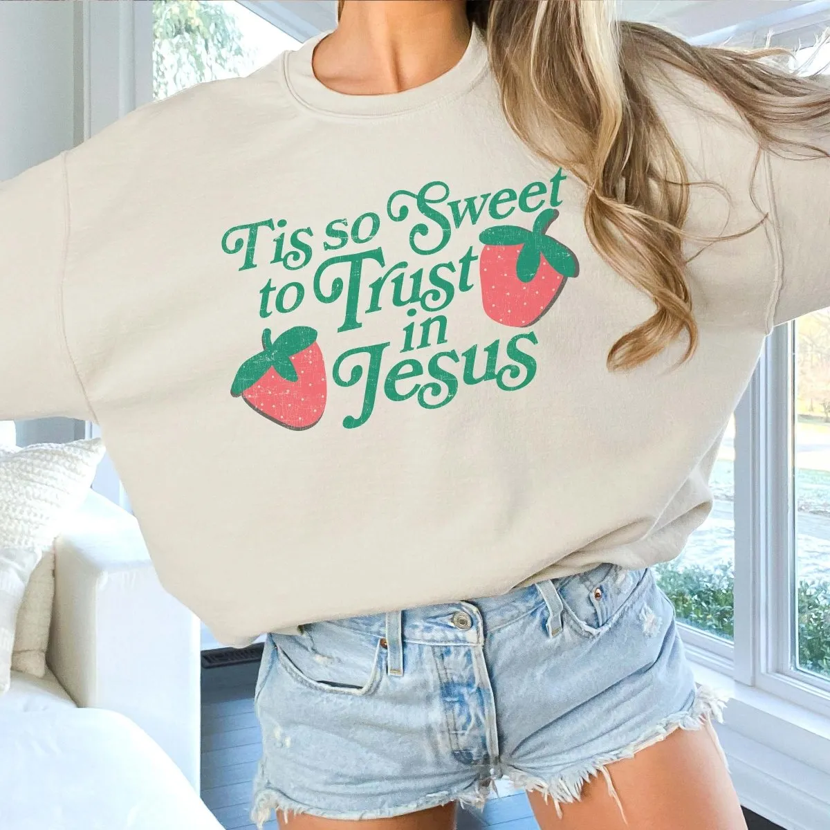 Tis So Sweet To Trust In Jesus Wholesale Sweatshirt - Fast Shipping