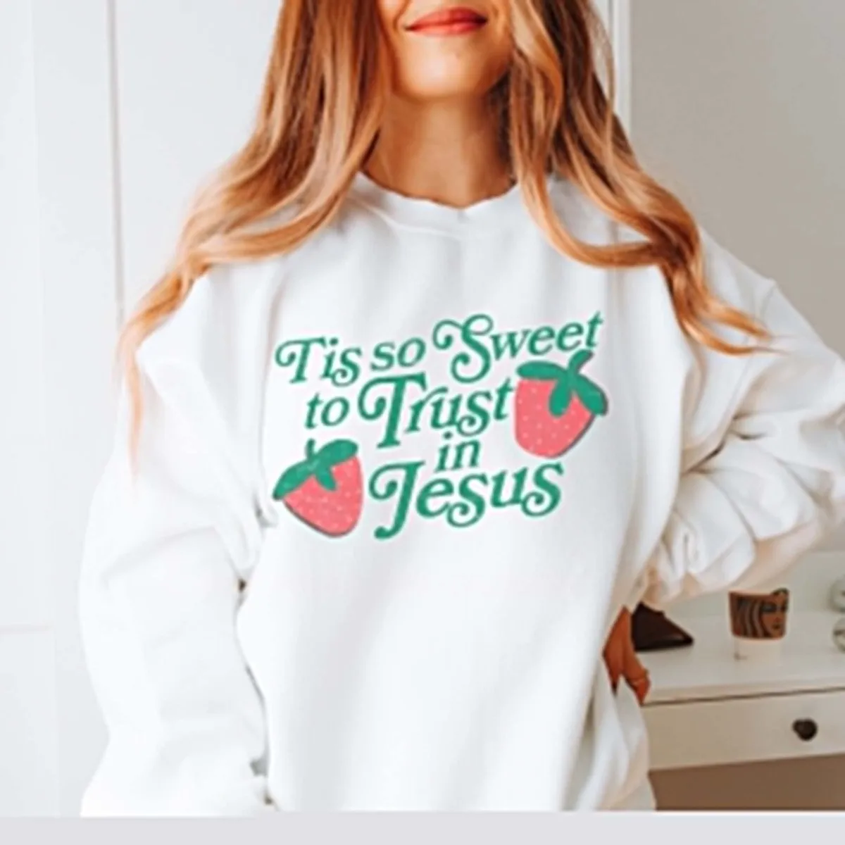 Tis So Sweet To Trust In Jesus Wholesale Sweatshirt - Fast Shipping