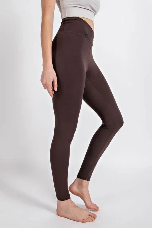 V WAIST FULL LENGTH LEGGINGS