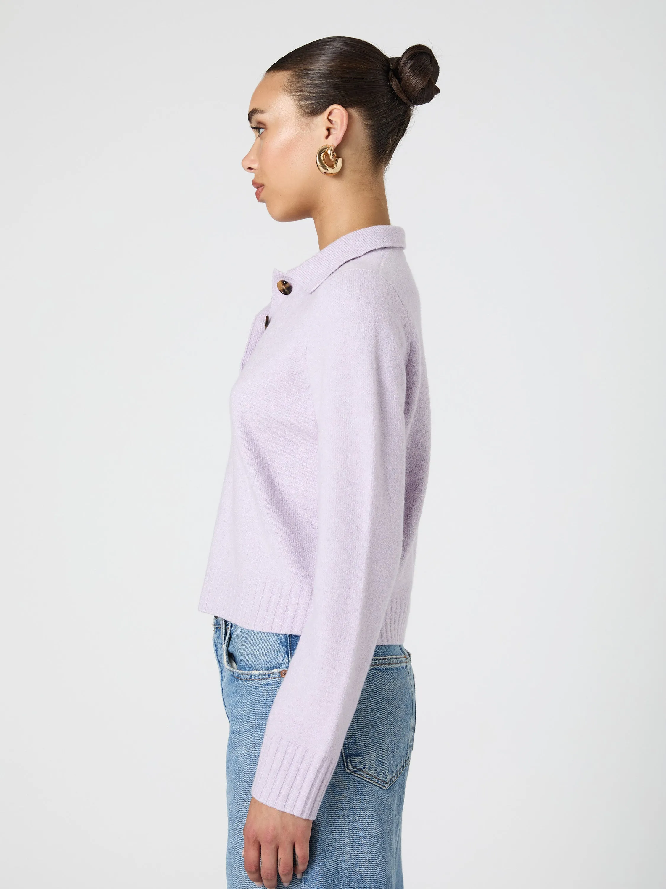 Vhari Long Sleeve Polo Sweater