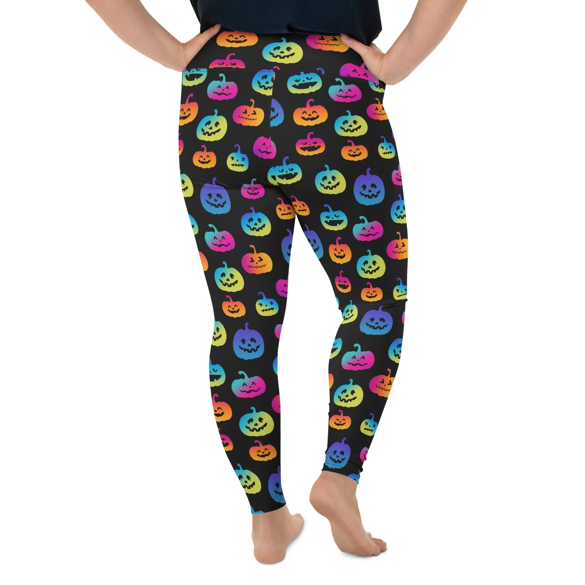 Vibrant Jack O'Lanterns Plus Size Leggings