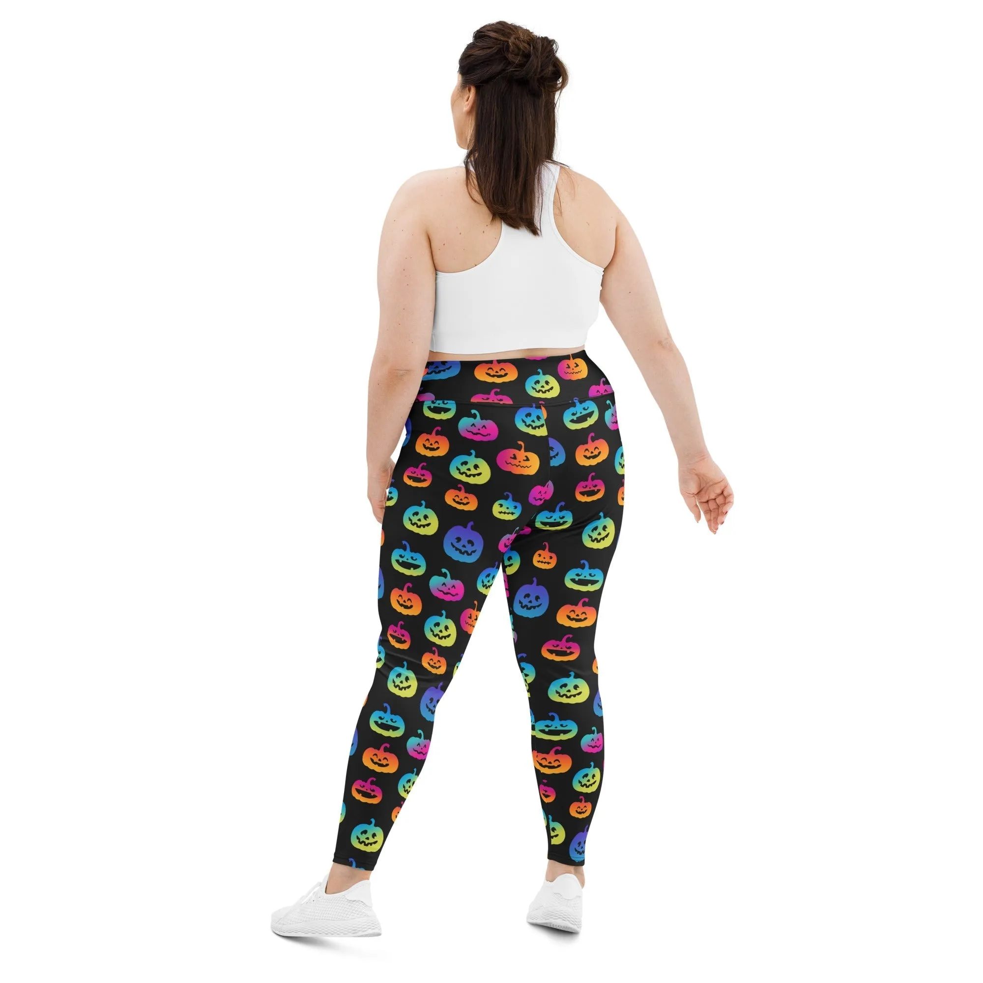 Vibrant Jack O'Lanterns Plus Size Leggings