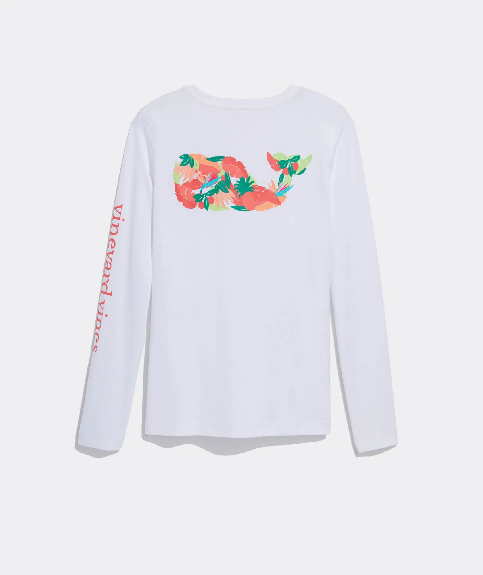 Vineyard Vines La Palmeraie Whale Long-Sleeve Swim Shirt White Cap