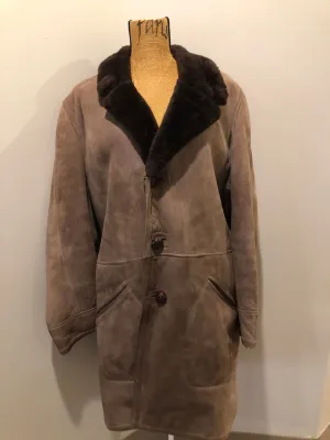 Vintage Brown Shearling Coat SOLD