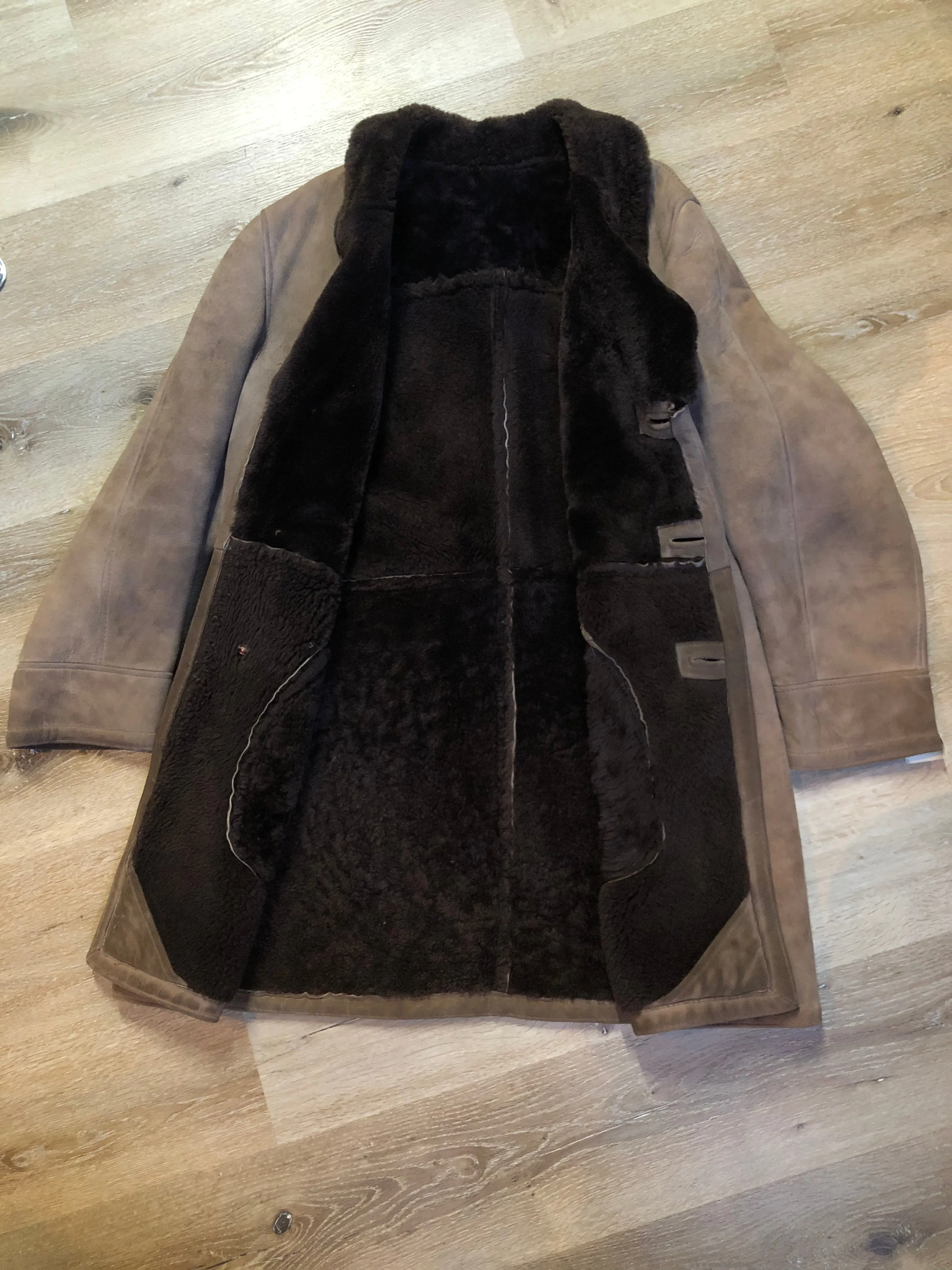 Vintage Brown Shearling Coat SOLD