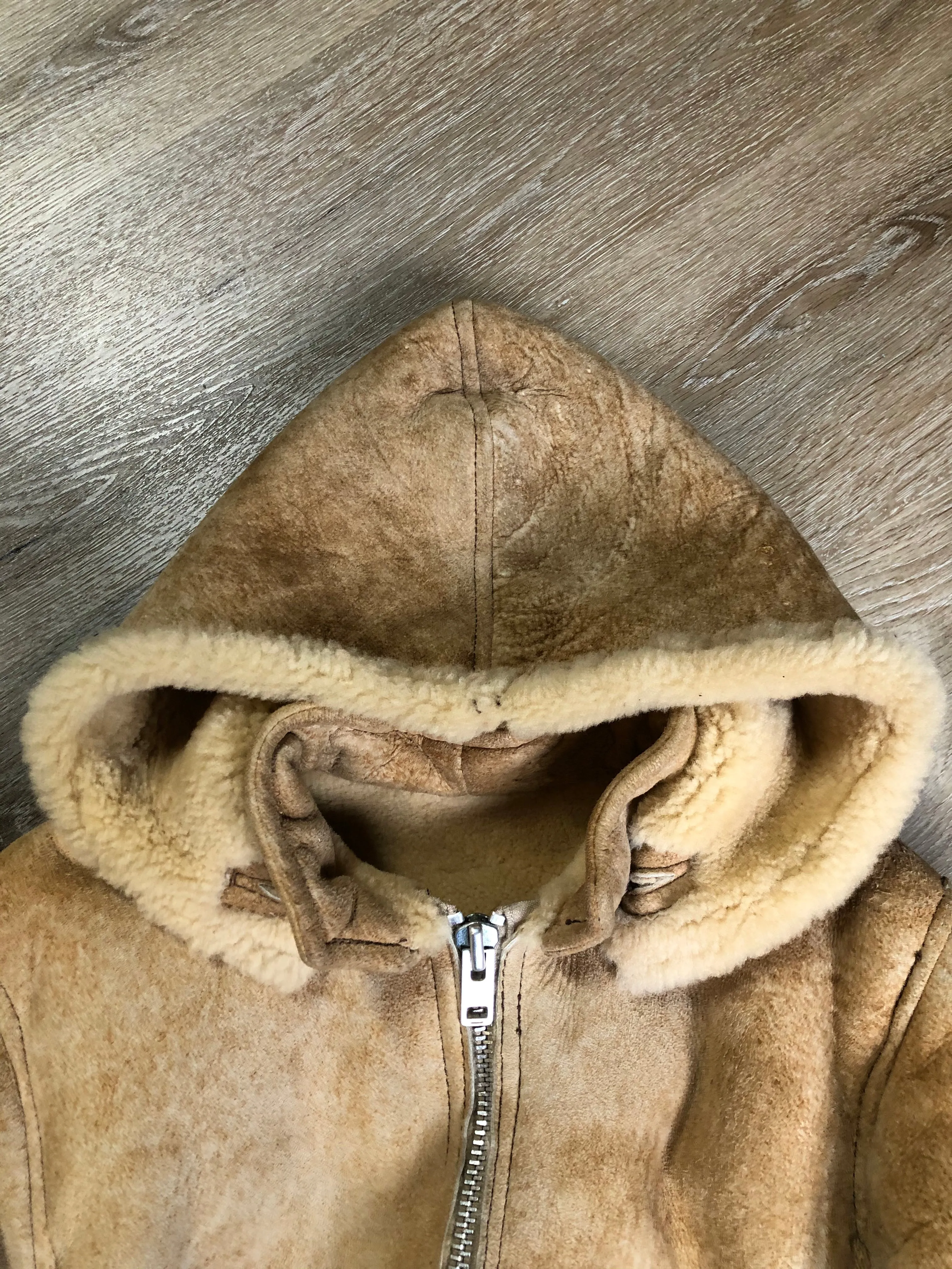 Vintage Ewe Wear Light Brown Shearling Coat, SOLD