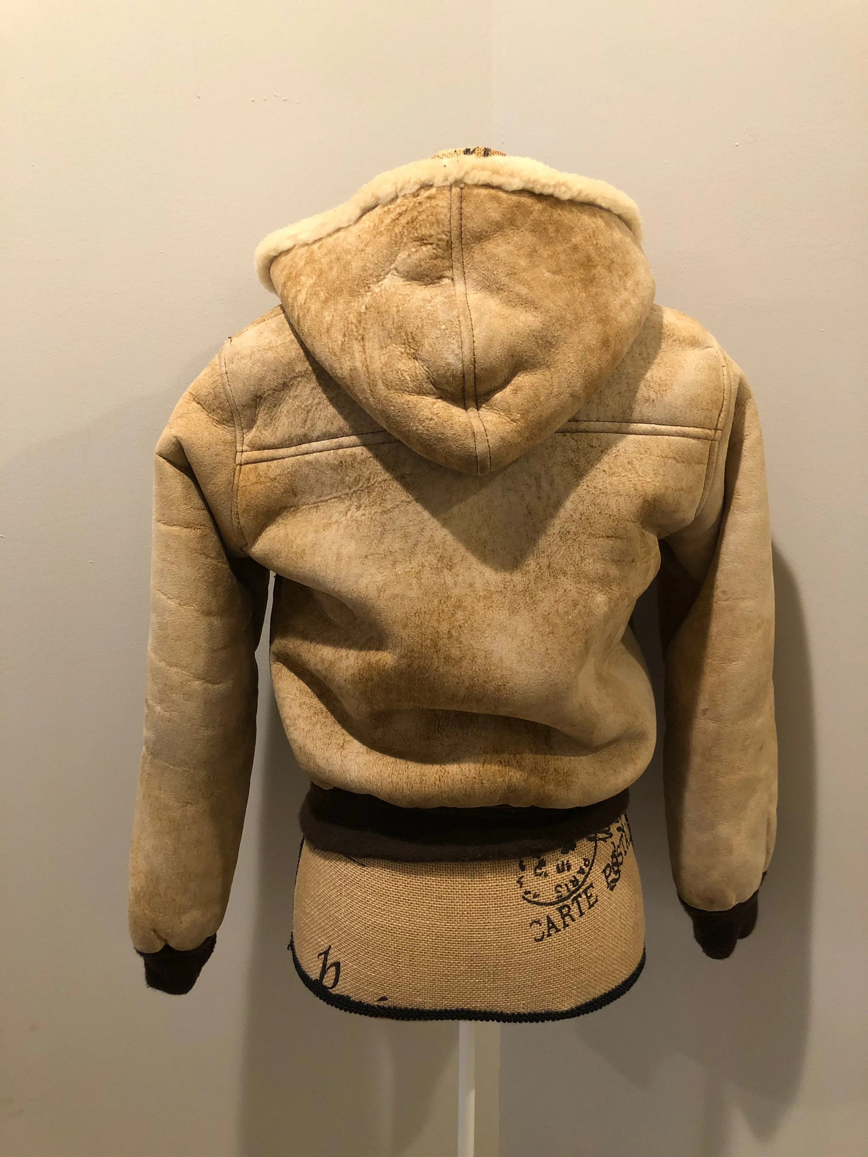 Vintage Ewe Wear Light Brown Shearling Coat, SOLD