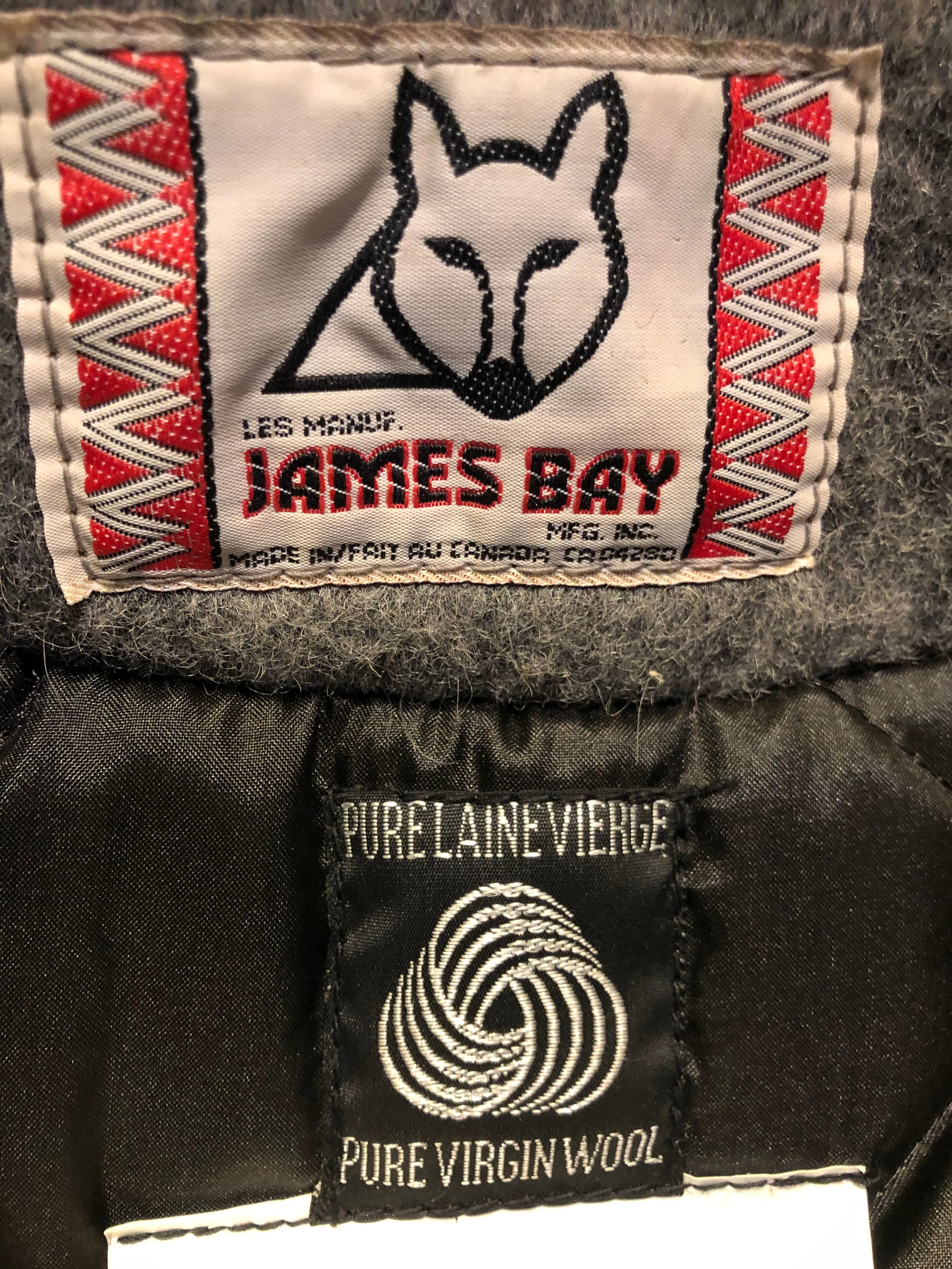 Vintage James Bay Grey Northern Parka with Fur Trimmed Hood, Made in Canada, SOLD