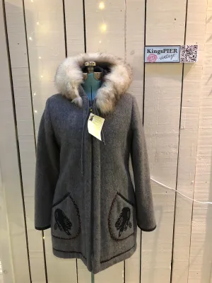 Vintage James Bay Grey Northern Parka with Fur Trimmed Hood, Made in Canada, SOLD