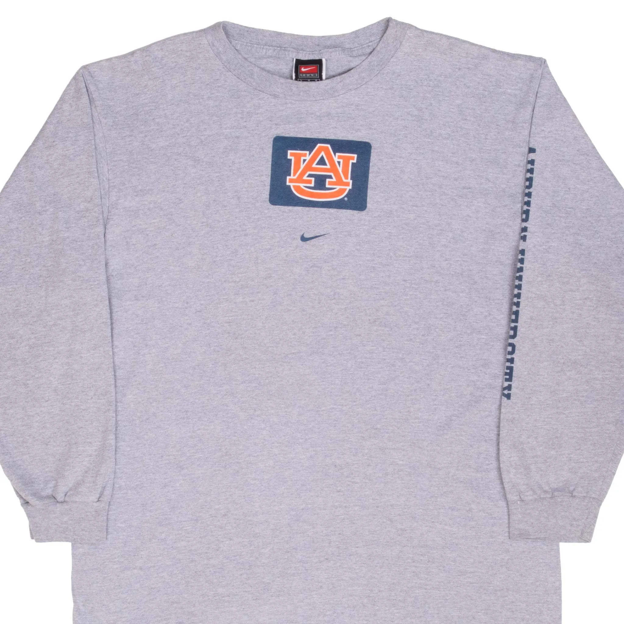 VINTAGE NIKE NCAA AUBURN UNIVERSITY LONG SLEEVE TEE SHIRT 1990S LARGE