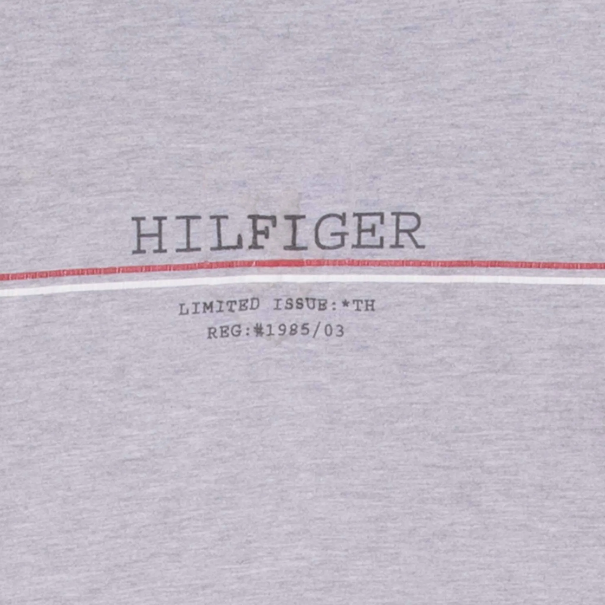 VINTAGE TOMMY HILFIGER SPELLOUT GREY LONG SLEEVE TEE SHIRT 2000S LARGE