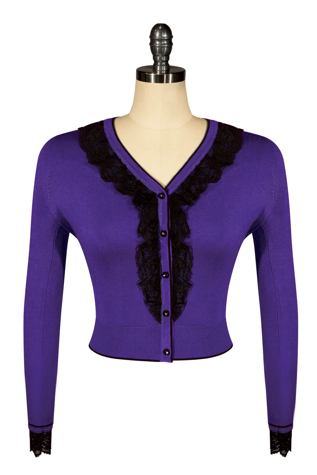 Virtuoso Long Sleeve Cardigan (Purple)