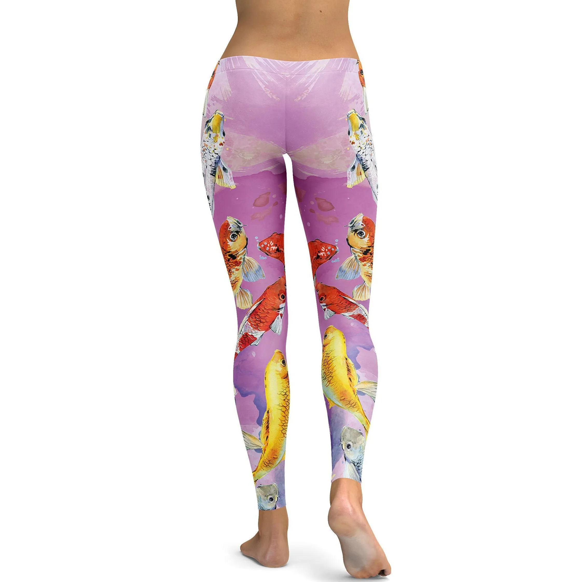 Watercolor Koi Fish Leggings