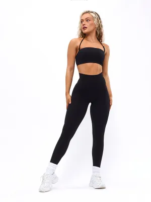 Waterfall Seamless Legging - Black