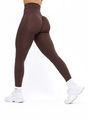 Waterfall Seamless Legging - Coffee