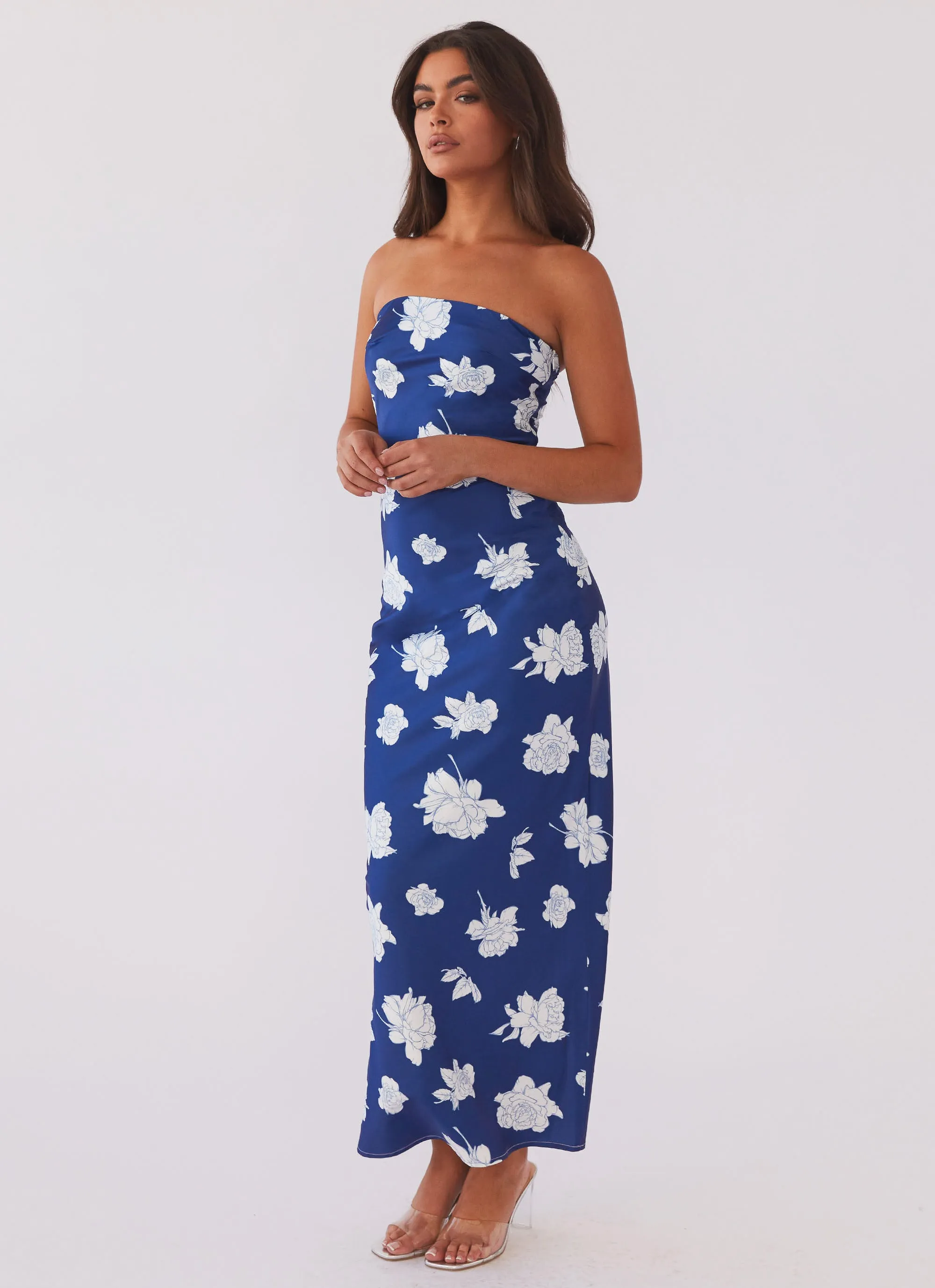 What I Want Maxi Dress - Navy Flora