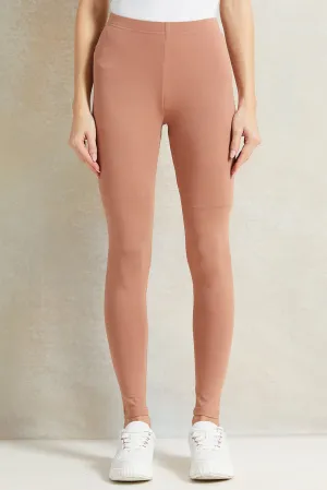 Women Coral Long Length Legging