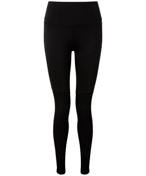 Womens TriDri® yoga leggings | Black/Black